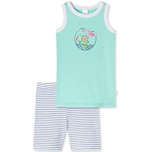 Schiesser Meisjes Cat Zoe pyjama korte pyjamaset, munt, 104 cm
