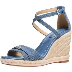 Michael Kors - Denim Sleehak Sandalen - Blauw - Denim