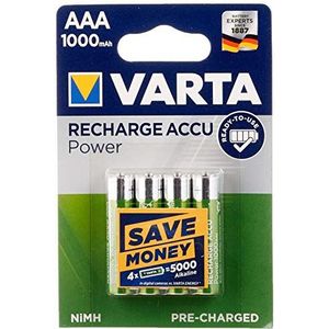 Varta 43471 Klaar om te gebruiken AAA (Micro)/HR03 (5703) - 1000 mAh, blister - LSD-NiMH batterij (Ready-to-Use), 1,2 V, 5-pack (5 x 40 stuks)