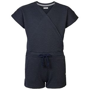 Noppies Purvis Jumpsuit voor meisjes, korte pijpen, gestreepte overalls, India-inkt, 104 cm