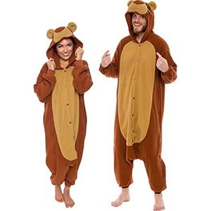 Funziez! Adult Onesie Halloween Costume - Animal and Sea Creature - Plush One Piece Cosplay Suit for Adults, Men and Women