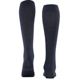 FALKE Dames Kniekousen Softmerino W KH Wol Katoen Lang eenkleurig 1 Paar, Blauw (Dark Navy 6379), 35-36