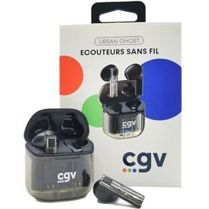 CGV Urban Ghost Draadloze Bluetooth in-ear hoofdtelefoon met ENC-technologie en touch-bediening, 30 uur looptijd