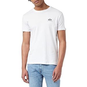 Alpha Industries Basic T T-Shirt met Kleine logo voor mannen White