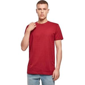 Build your Brand T-Shirt Round Neck BY004 - Burgundy