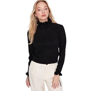 Trendyol Trui - Wit - Standaard, Zwart, M