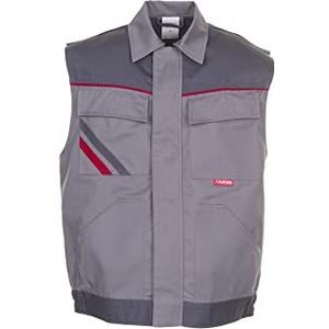Planam vest ""Highline"" maat L, zink/leisteen/rood, 2361052