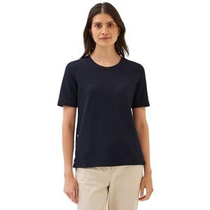 Urban - Shirt - Donkerblauw - Katoen - Ronde Hals - Halve Mouwen