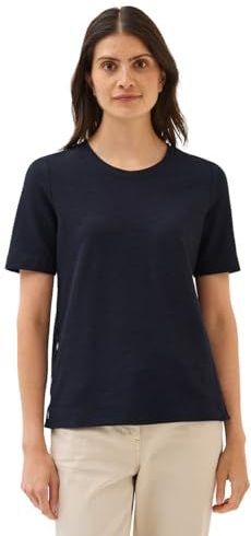 Urban - Shirt - Donkerblauw - Katoen - Ronde Hals - Halve Mouwen