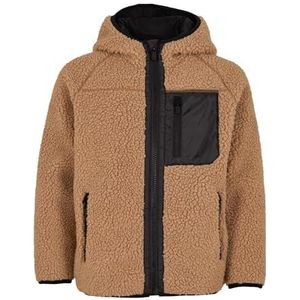Brandit Kids Teddyfl. Jacket Hood 15Y, Farbe: camel, Größe: 134/140