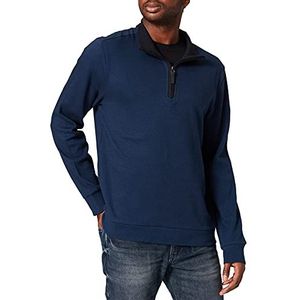 Pierre Cardin Heren sweatshirt Stand-up Collar Zip Interlock tweekleurig minimal dessin sweatshirt