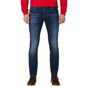 Timezone Scotttz Skinny jeans voor heren, blauw (Sea Blue Aged Wash 3924), 30W x 34L