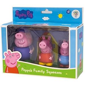 Peppa Pig 919D00047 Peppa Pig badfiguren, water- en badspeelgoed, inclusief George, grootvader en Peppa (DeQube 919D00047)