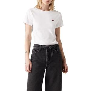 Levi's Essential Housemark T-shirt met korte mouwen voor dames, wit., L