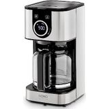 Caso Design Koffiezetapparaat Selectie C 12 met glazen pot - Filterkoffiezetapparaat - Zilver - Zwart