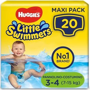 Huggies Little Swimmers zwemluiers Maat 3/4 1er Pack (1 x 20 Stuk) wit