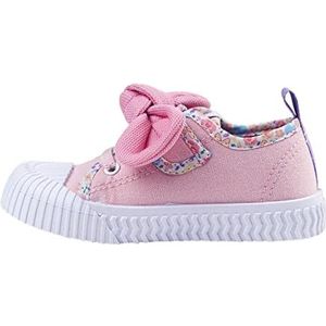 Minnie Mouse Trainers - Pink - UK Size 9.5 JNR - Double Velcro Closure - Children's Canvas Trainers with PVC Sole and Toe Cap - Original Product Designed in Spain