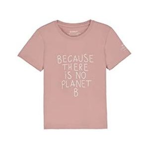 ECOALF, Hielalf T-shirt voor meisjes, katoen, gerecyclede stof, katoenen T-shirt voor meisjes, korte mouwen, basic T-shirt, roze zilver, 10 Jaar