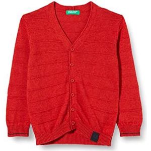 United Colors of Benetton Cardigan M/L 103EG6005 pullover, donkerrood 89L, YS voor kinderen