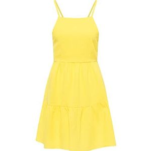 IKITA Dames Mini Slipdress 19323087-IK01, GEEL, S, Mini slipdress, S