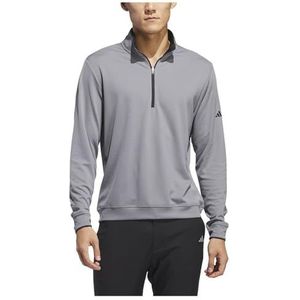 adidas Hombre Lightweight Half-Zip Top, grey three, M