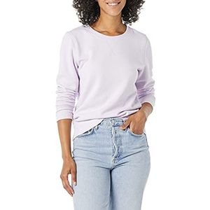 Amazon Essentials Dames fleece sweatshirt met ronde hals (verkrijgbaar in grote maten), lila, XXL