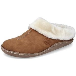 Rieker 66390 Pantoffels voor dames, bruin, 38 EU