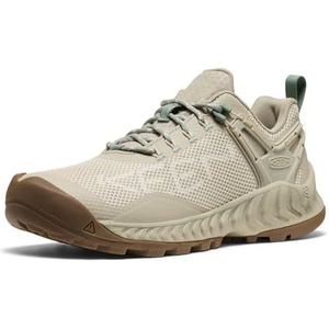KEEN Dames Nxis Evo waterdichte wandelschoenen, Abbey Stone/Iceberg Green, 36 UK, Abbey Stone IJsberg Groen, 39 EU