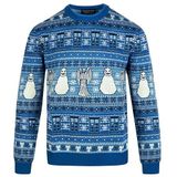 Doctor Who - Officiële BBC - Feestelijke Jumper - Blauw - Kersttrui