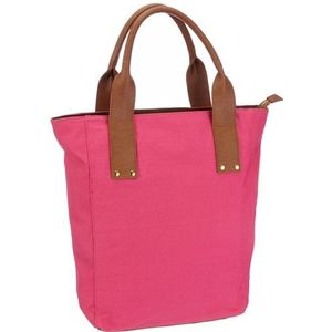 Pieces Nayda Canvas Net Shopper voor dames, Roze (lichte fuchsia), 32x34x11 cm (B x H x T)