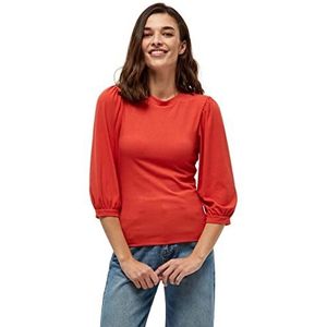 Minus Damesblouse, lippenstift rood, L