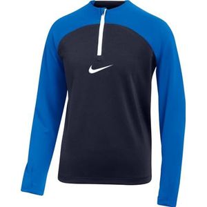Nike Uniseks-Kind Top Met Lange Mouwen Y Nk Df Acdpr Dril Top K, Obsidiaan/Koningsblauw/Wit, DH9280-451, XS