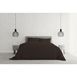 Italian Bed Linen Elegant dekbedovertrek, bruin, dubbel