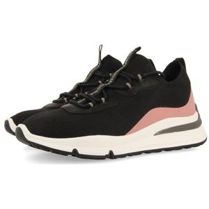 Gioseppo - Gnesau - Sneakers - Zwart - Sokmodel met Vetersluiting