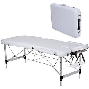 GIMA 44024 Massagetafel Aluminium 2 Secties Wit