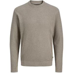 Jack & Jones - JPRBLAREAGAN KNIT CREW NECK - Gebreide Trui - Greige - Lange Mouwen