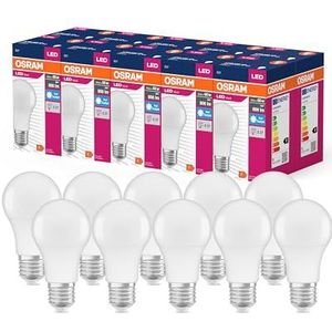 OSRAM LED STAR VALUE KLASSISK A60 LED LAMP til E27 Socket, Pear Shape, FR, 806 Lumens, Daylight White (6500K), udskiftning til konventionelle 60W pærer, ikke dæmpbar, 10-pack