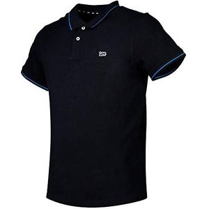 Lee Pique Polo T-shirt voor heren, Ecru (Black 01), 4XL EU
