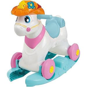 Chicco Miss Baby Rodeo, hobbelpaard voor kinderen, educatief spel en interactief, paardenpaard voor meisjes met geluidseffecten, max. 25 kg, spelletjes voor kinderen van 1-3 jaar