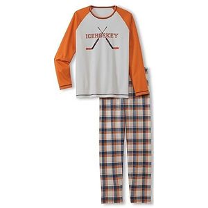CALIDA Hockey Pyjamaset voor jongens, Peacoat Blue, 128-134
