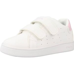 Geox Eclyper Girl A Sneakers voor meisjes, Wit Lt pink, 23 EU