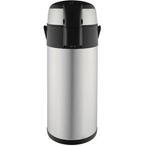 Pioneer Flasks SS50R roestvrijstalen airpot warm koud water thee koffiedispenser conferentie evenementenfles, satijnen afwerking, 5 l