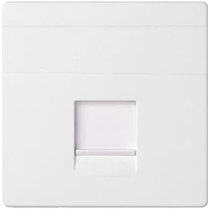 v&d univ. plat c/g poeder voor 1 RJ45 Simon 82 CONCEPT wit