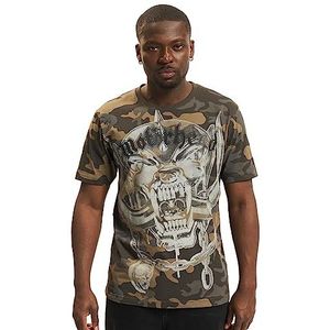 Brandit Motörhead T-shirt Warpig Print, door, camouflage (dark camo), L