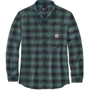 Carhartt Heren shirt met lange mouwen Flannel L, S Plaid Shirt, kleur: zeegroen, maat: M, groen, M