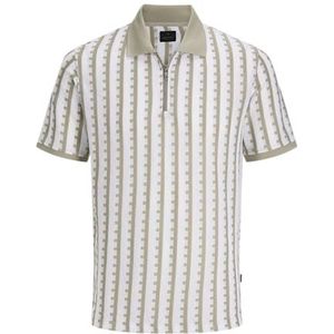 Jack & Jones Jprblatag Ss Zip Polo, Dried Sage, M