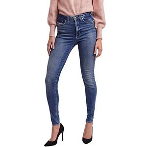 VERO MODA VMSOPHIA Skinny Fit Jeans voor dames, hoge taille, blauw (medium blue denim), (XS) W x 32L