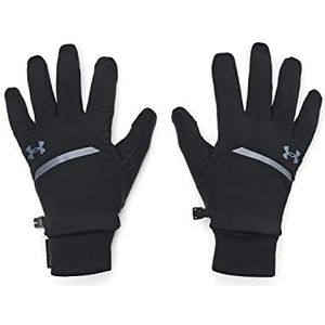 Under Armour Heren Full Finger Gloves Men's UA Storm Fleece Run Gloves, Black, 1373284-001, LG
