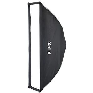 Rollei Klick-Striplight 25 cm x 100 cm softbox met raster. Gemakkelijk op te bouwen klik-lichtvormer ideaal voor mode en portretopnamen.