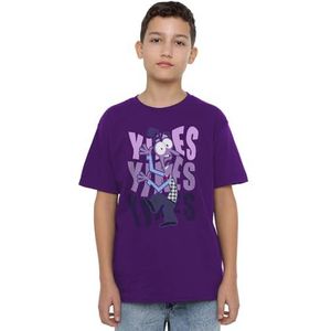 Inside Out 2 Fear Unisex Kids T-shirt, paars, 3-4 jaar, Paars, 3-4 jaar